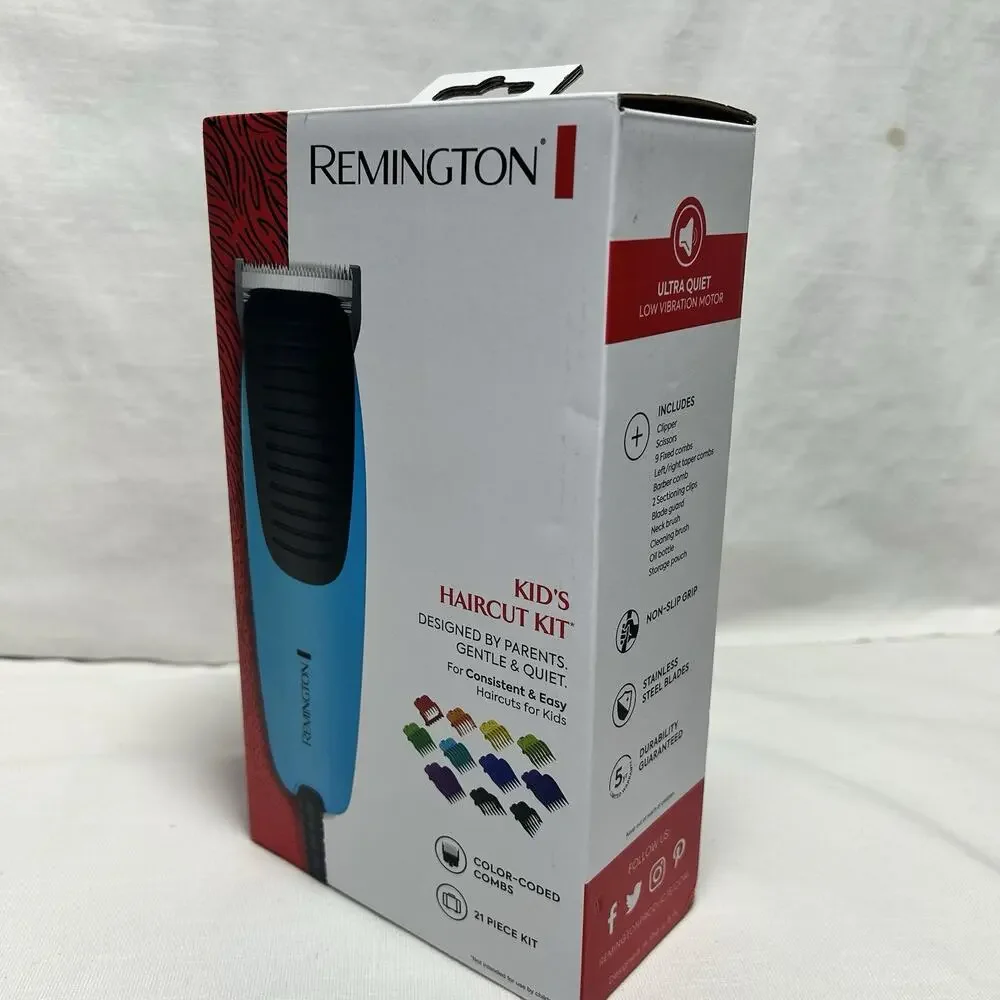 NEW OPEN BOX Remington HC5081 Kids Haircut Kit With Color Combs